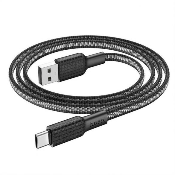 HOCO cablu USB la Tip C 3A Jaeger X69 1m negru alb