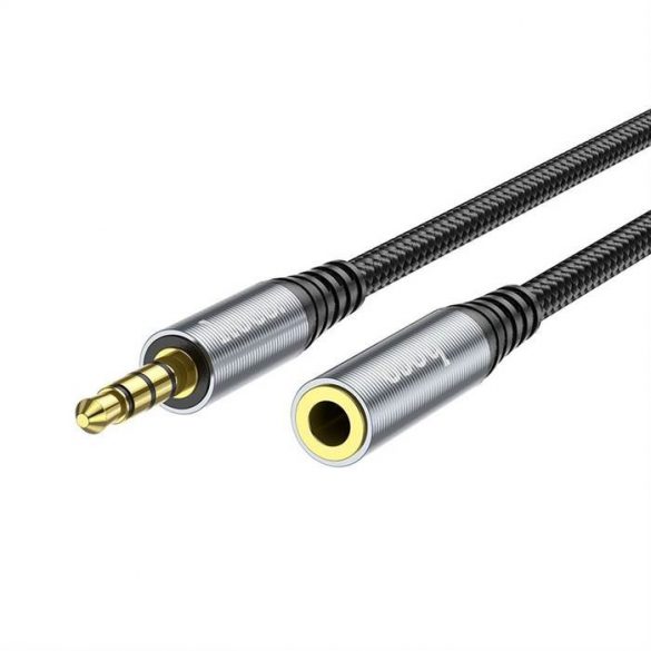 Cablu HOCO 3,5 mm cablu prelungitor audio tata mama 2m negru