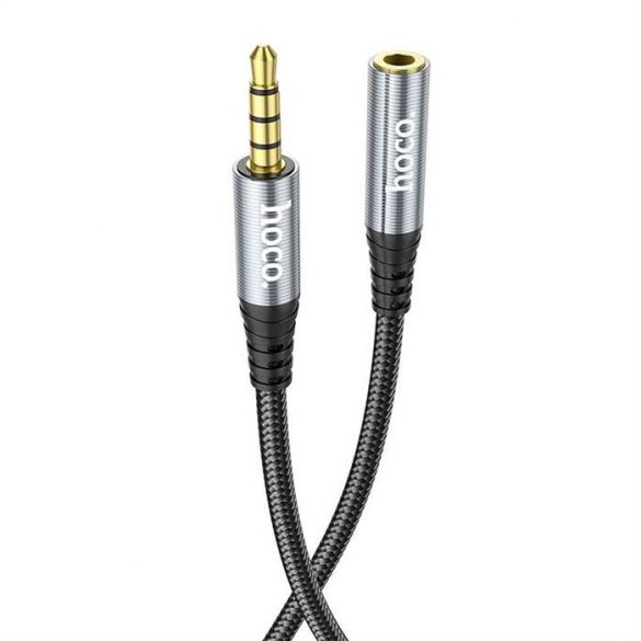 Cablu HOCO 3,5 mm cablu prelungitor audio tata mama 2m negru