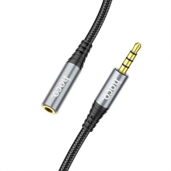 Cablu HOCO 3,5 mm cablu prelungitor audio tata mama 2m negru