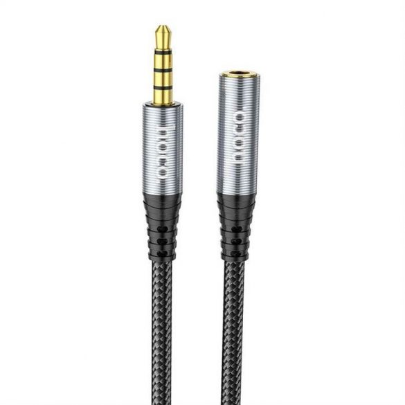 Cablu HOCO 3,5 mm cablu prelungitor audio tata mama 2m negru