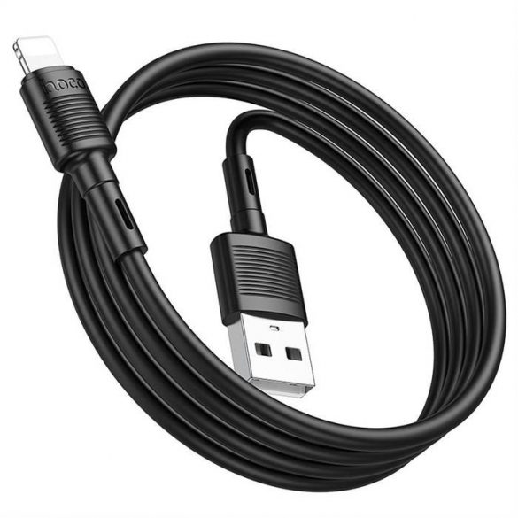 Cablu HOCO USB la iPhone Lightning 8-pini 2,4A Victory X83 1m negru