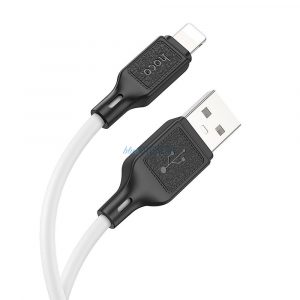 Hoco X90 USB-A - Lightning cablu 2.4A 1m - alb