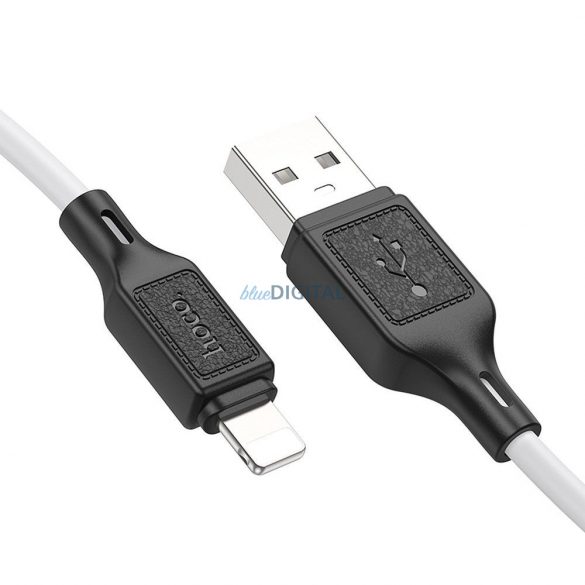 Hoco X90 USB-A - Lightning cablu 2.4A 1m - alb