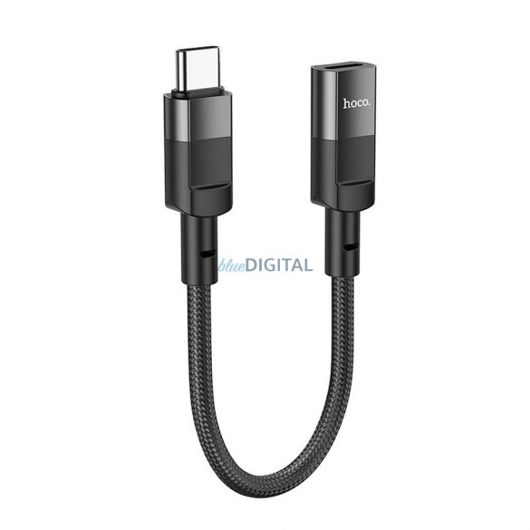 HOCO adaptor Tip C (masculin) la iPhone Lightning 8-pin (feminin) U107 10cm negru