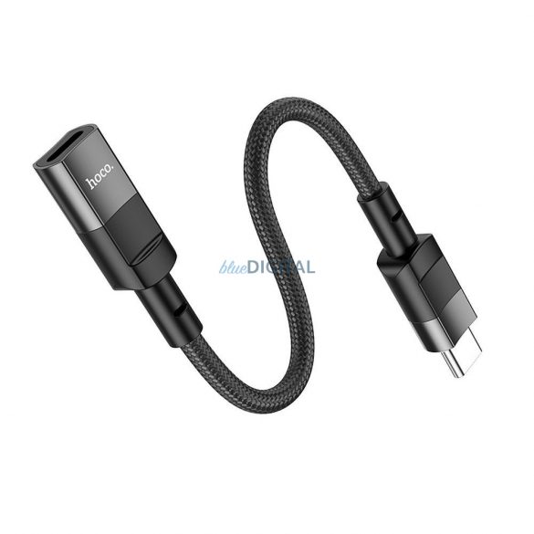 HOCO adaptor Tip C (masculin) la iPhone Lightning 8-pin (feminin) U107 10cm negru