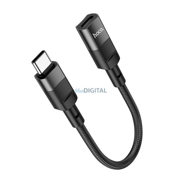 HOCO adaptor Tip C (masculin) la iPhone Lightning 8-pin (feminin) U107 10cm negru