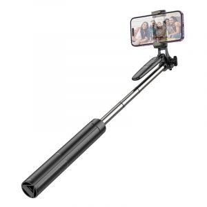 HOCO selfie stick cu telecomandă bluetooth Soul K19 negru