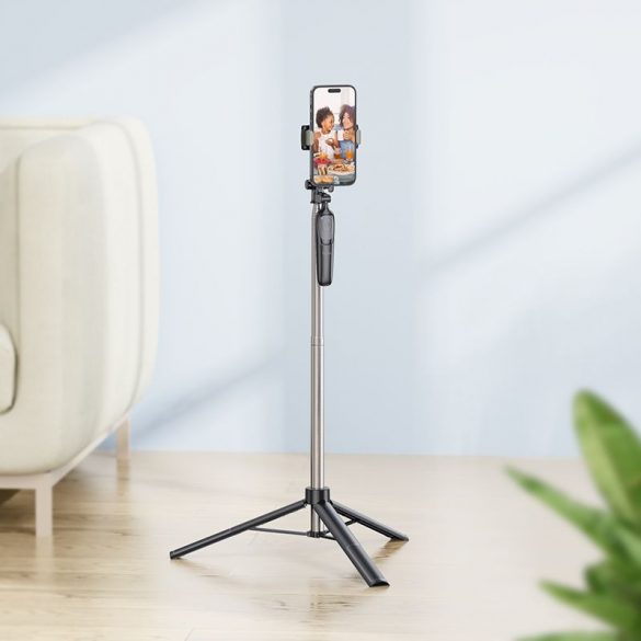 HOCO selfie stick cu telecomandă bluetooth Soul K19 negru