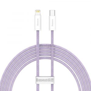 BASEUS cablu tip C către Apple Lightning 8 pini PD20W Power Delivery Dynamic Series CALD000105 1m violet