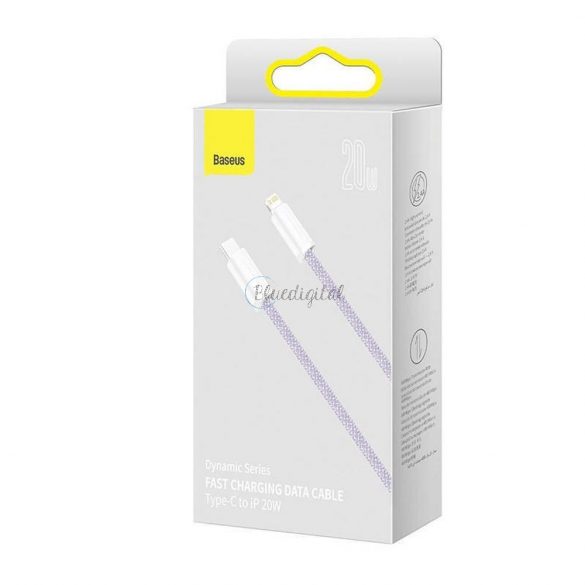 BASEUS cablu tip C către Apple Lightning 8 pini PD20W Power Delivery Dynamic Series CALD000105 1m violet