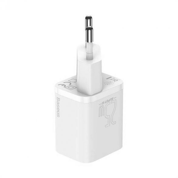 Încărcător BASEUS Încărcător rapid tip C 1C PD 25W alb CCSP020102/CCCJG25CE