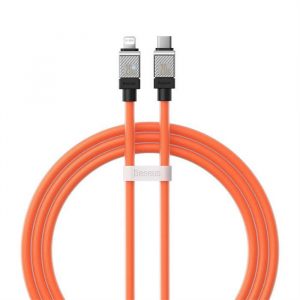 Cablu BASEUS tip C la Apple Lightning cu 8 pini CoolPlay Încărcare rapidă 20W 2m portocaliu CAKW000107