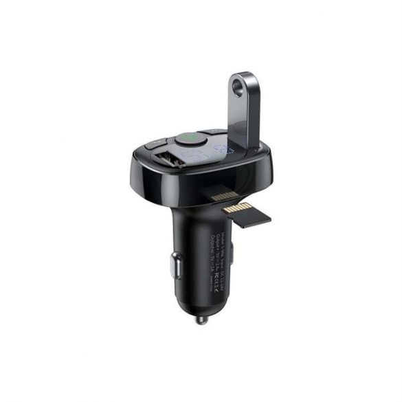 BASEUS Transmițător FM Bluetooth MP3cu încărcător auto USB + Typ C 36W S-09A negru CCMT000001