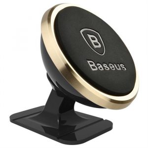 Suport auto BASEUS magnetic la consola centrală 360° reglabil auriu SUCX140015