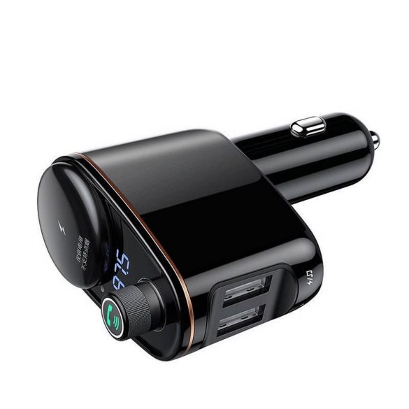 BASEUS Transmițător FM Bluetooth MP3 cu încărcător auto 2 x USB S-06 negru CCHC000001