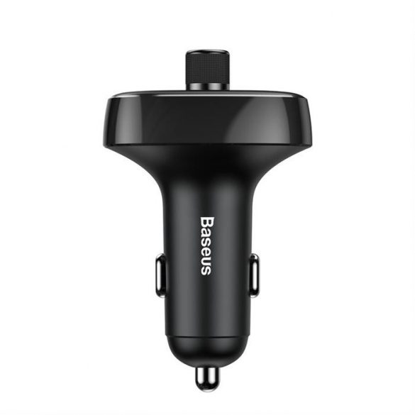 BASEUS Transmițător FM Bluetooth MP3 cu încărcător auto 2 x USB 4,8A S-09 negru CCMT000301