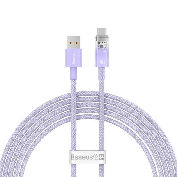 BASEUS cablu USB la tip C Power Delivery Explorer 100W 2m violet CATS010505