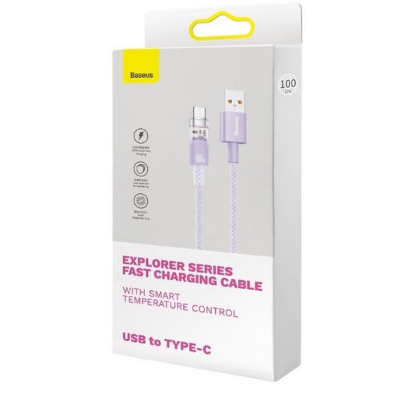 BASEUS cablu USB la tip C Power Delivery Explorer 100W 2m violet CATS010505