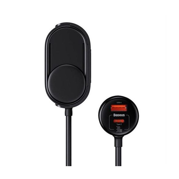 BASEUS încărcător auto USB A + Tip C + 2 x brichetă PD 5A 30W C00455300121-00 negru