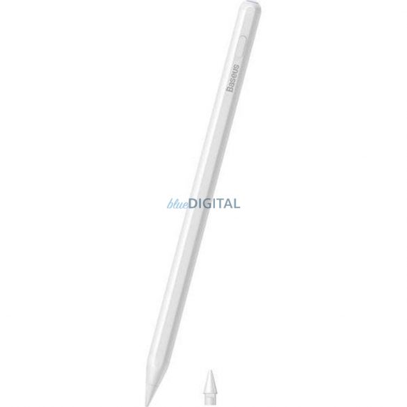 BASEUS Stylus Husăitiv cu scriere lină (versiune activă, încărcare wireless/cablu + cablu tip C la tip C) alb P80015804213-00