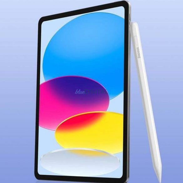 BASEUS Stylus Husăitiv cu scriere lină (versiune activă, încărcare wireless/cablu + cablu tip C la tip C) alb P80015804213-00