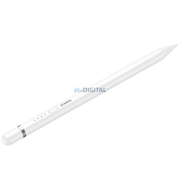 BASEUS scriere lină capacitivă Stylus Writing 2 Lite LED (versiunea activă + cablu USB A la Tip C) 130 mAh alb P80015806211-03/BS-PS028