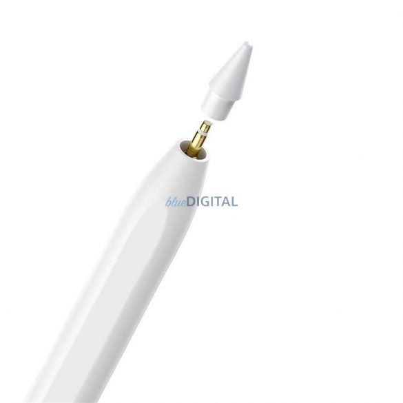 BASEUS scriere lină capacitivă Stylus Writing 2 Lite LED (versiunea activă + cablu USB A la Tip C) 130 mAh alb P80015806211-03/BS-PS028