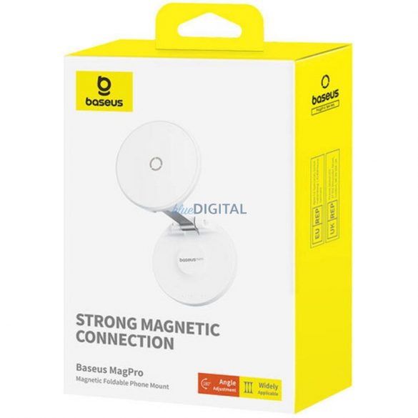 Suport pentru telefon pliabil magnetic Baseus MagPro alb BS-HP016