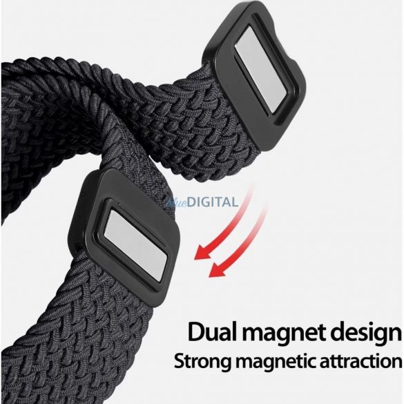 Dux Ducis MIXTURE PRO Stretchable Braided curea de înlocuire Samsung Galaxy Watch Ultra 47mm - gri