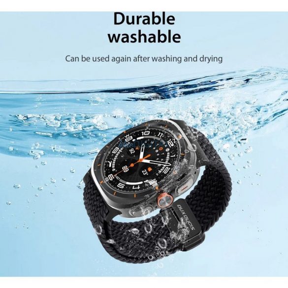 Dux Ducis MIXTURE PRO Stretchable Braided curea de înlocuire Samsung Galaxy Watch Ultra 47mm - gri