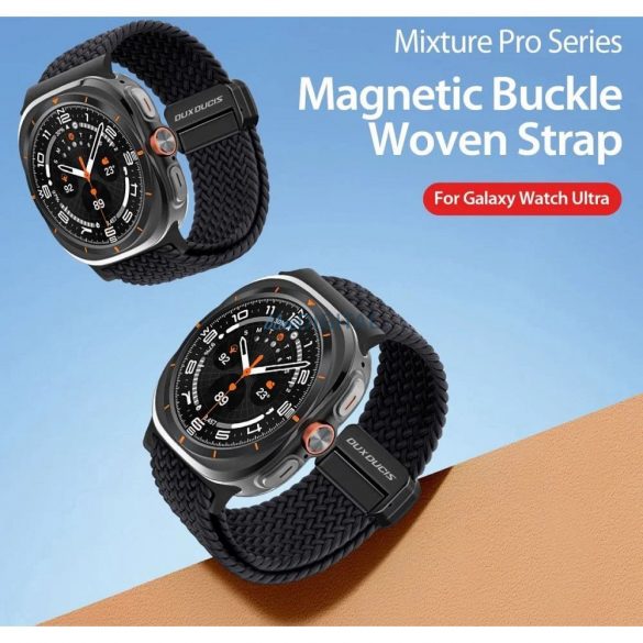 Dux Ducis MIXTURE PRO Stretchable Braided curea de înlocuire Samsung Galaxy Watch Ultra 47mm - gri