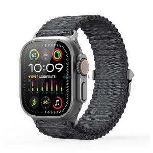 Dux Ducis YC Nylon curea de înlocuire Apple Watch 42 / 44 / 45 / 49 mm - gri închis