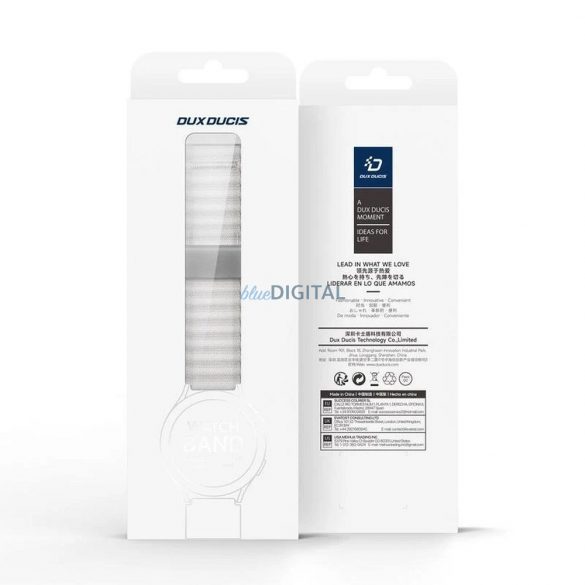 Dux Ducis YC Nylon universal 20mm curea de înlocuire - alb