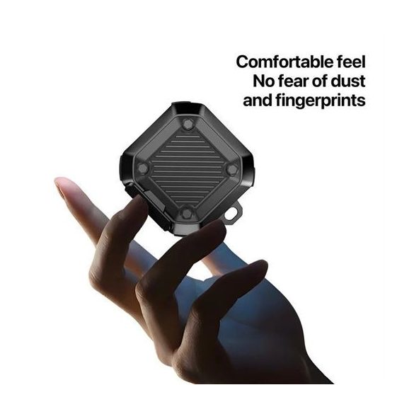 DUX DUCIS SECG - husă de protecție pentru Samsung Galaxy Buds Live/Buds PRO/Buds2/Buds2 Pro Case Black AirPods 3 negru