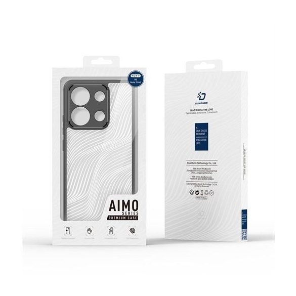 DUX DUCIS Aimo - Husă din spate durabilă pentru Redmi Note 13 4G negru