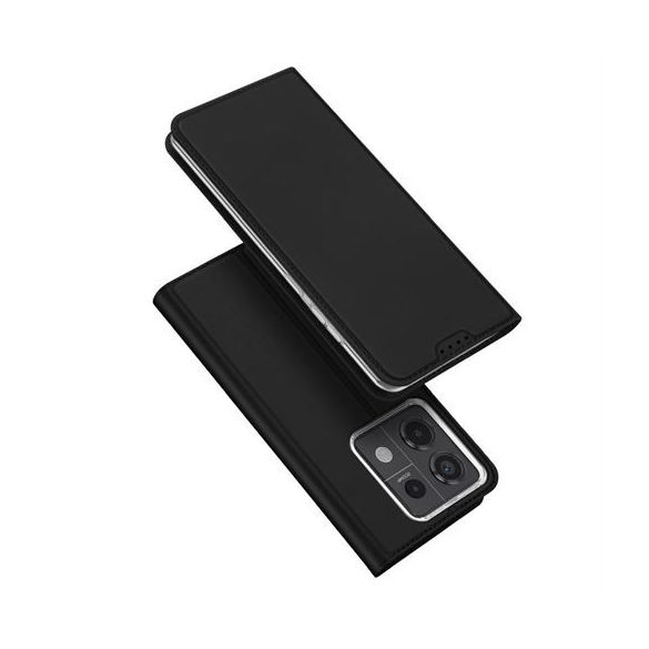 DUX DUCIS Skin Pro+ - Husă din piele netedă pentru Redmi Note 13 Pro+ 5G negru