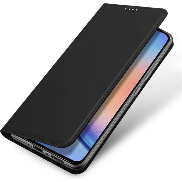 DUX DUCIS Skin Pro - Husă din piele netedă pentru Samsung Galaxy A35 negru