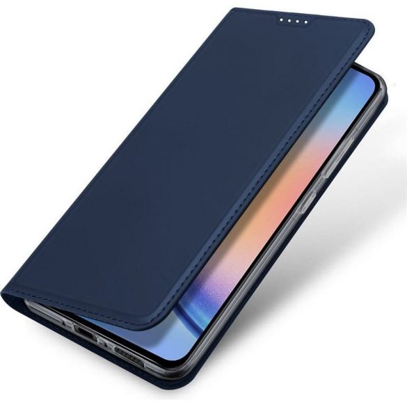 DUX DUCIS Skin Pro - Husă din piele netedă pentru Samsung Galaxy A35 albastru