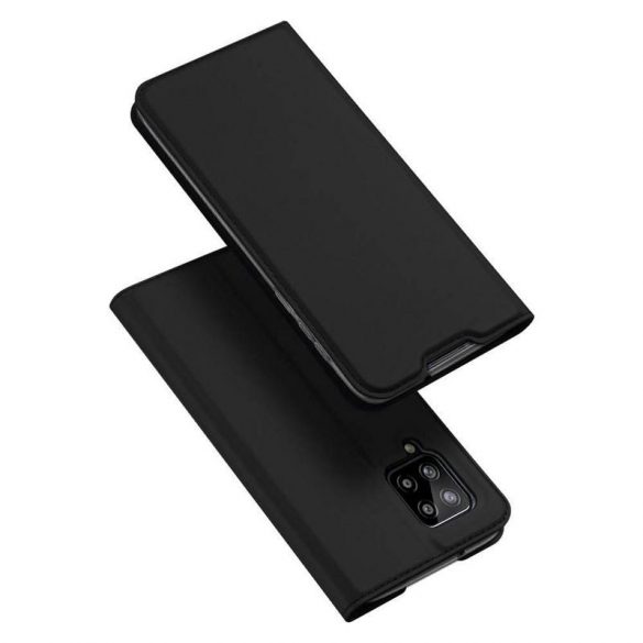 DUX DUCIS Skin Pro - Husă din piele netedă pentru Samsung Galaxy A55 neagră