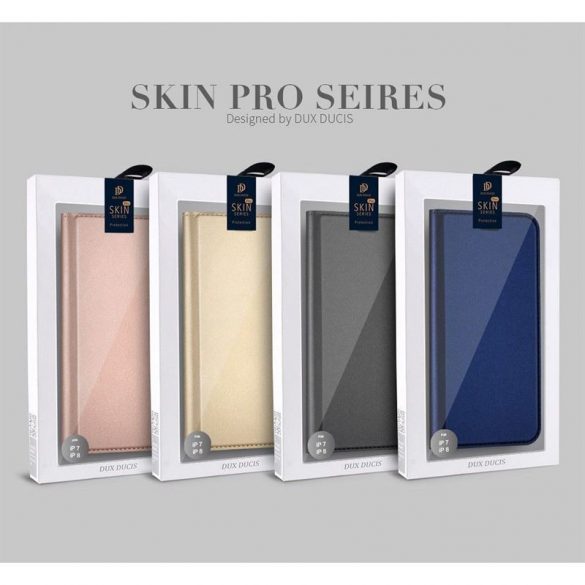 DUX DUCIS Skin Pro - Husă din piele netedă pentru Samsung Galaxy A55 albastru