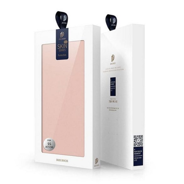 DUX DUCIS Skin Pro - Husa din piele neteda pentru Samsung Galaxy A55 rose