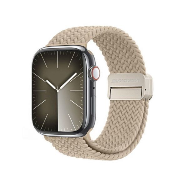 DUX DUCIS Mixture Pro - curea împletită extensibilă pentru Apple Watch 42/44/45/49mm bej