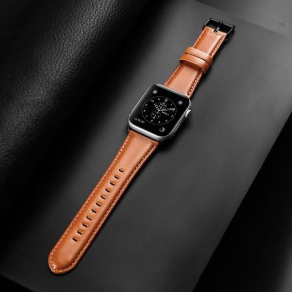 DUX DUCIS YA - curea din piele naturală pentru Apple Watch 38/40/41mm maro