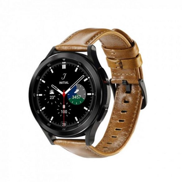 DUX DUCIS YA - curea din piele naturala pentru Samsung Galaxy Watch / Huawei Watch / Honor Watch (banda de 20 mm) maro