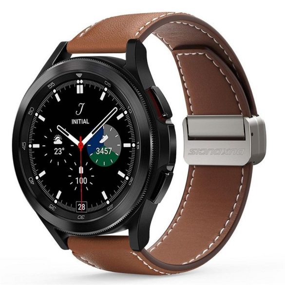 DUX DUCIS YA - curea din piele naturala pentru Samsung Galaxy Watch / Huawei Watch / Honor Watch (banda de 22 mm) maro