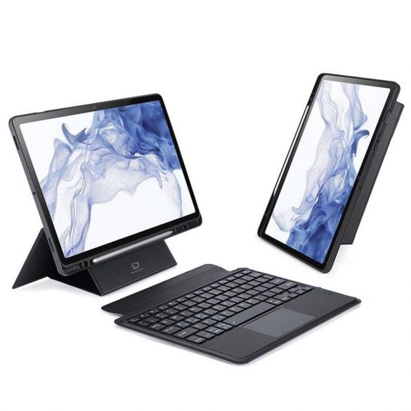 DUX DUCIS DK - Husă de protecție cu tastatură wireless pentru Samsung Tab S8 (X700/X706)/S7 (T870/T875/T876B) negru