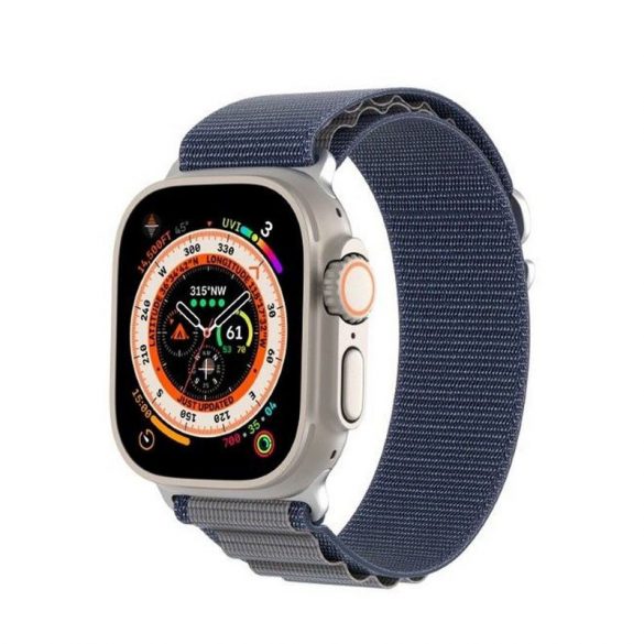 DUX DUCIS GS - curea din nylon țesut pentru Apple Watch 42/44/45/49mm albastru