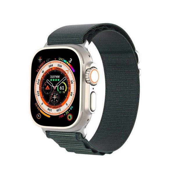 DUX DUCIS GS - curea din nailon țesut pentru Apple Watch 42/44/45/49mm oliv