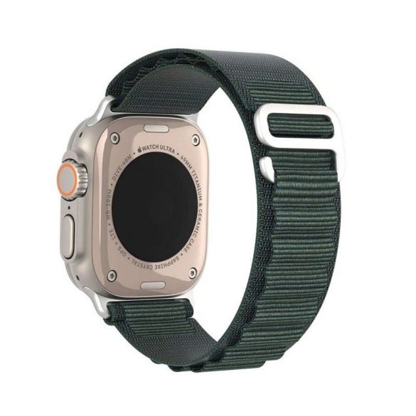 DUX DUCIS GS - curea din nailon țesut pentru Apple Watch 42/44/45/49mm oliv